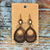 Earrings - Burnished Metal Howlite & Copper