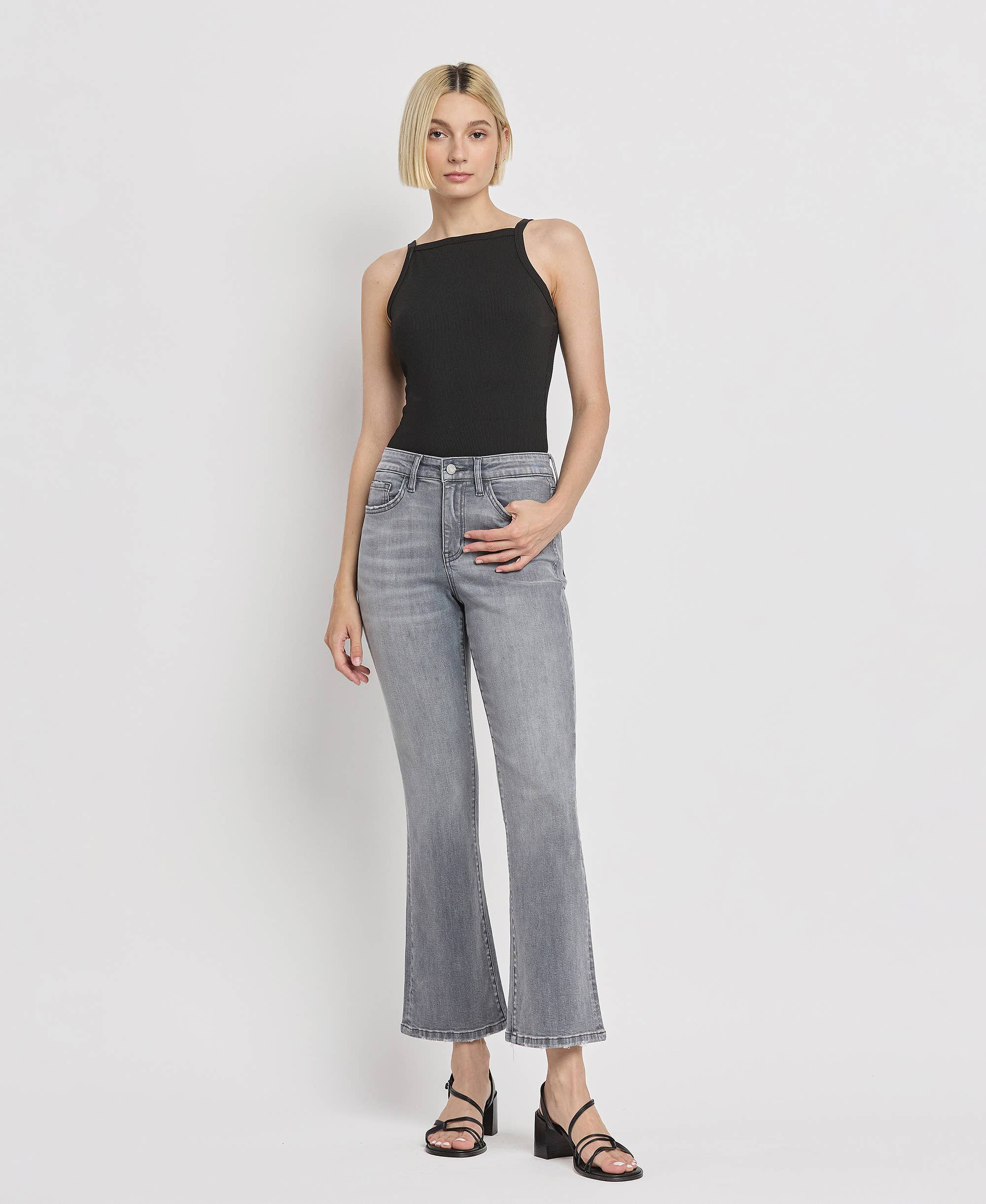 Vervet Modesto High Rise Ankle Bootcut Jeans