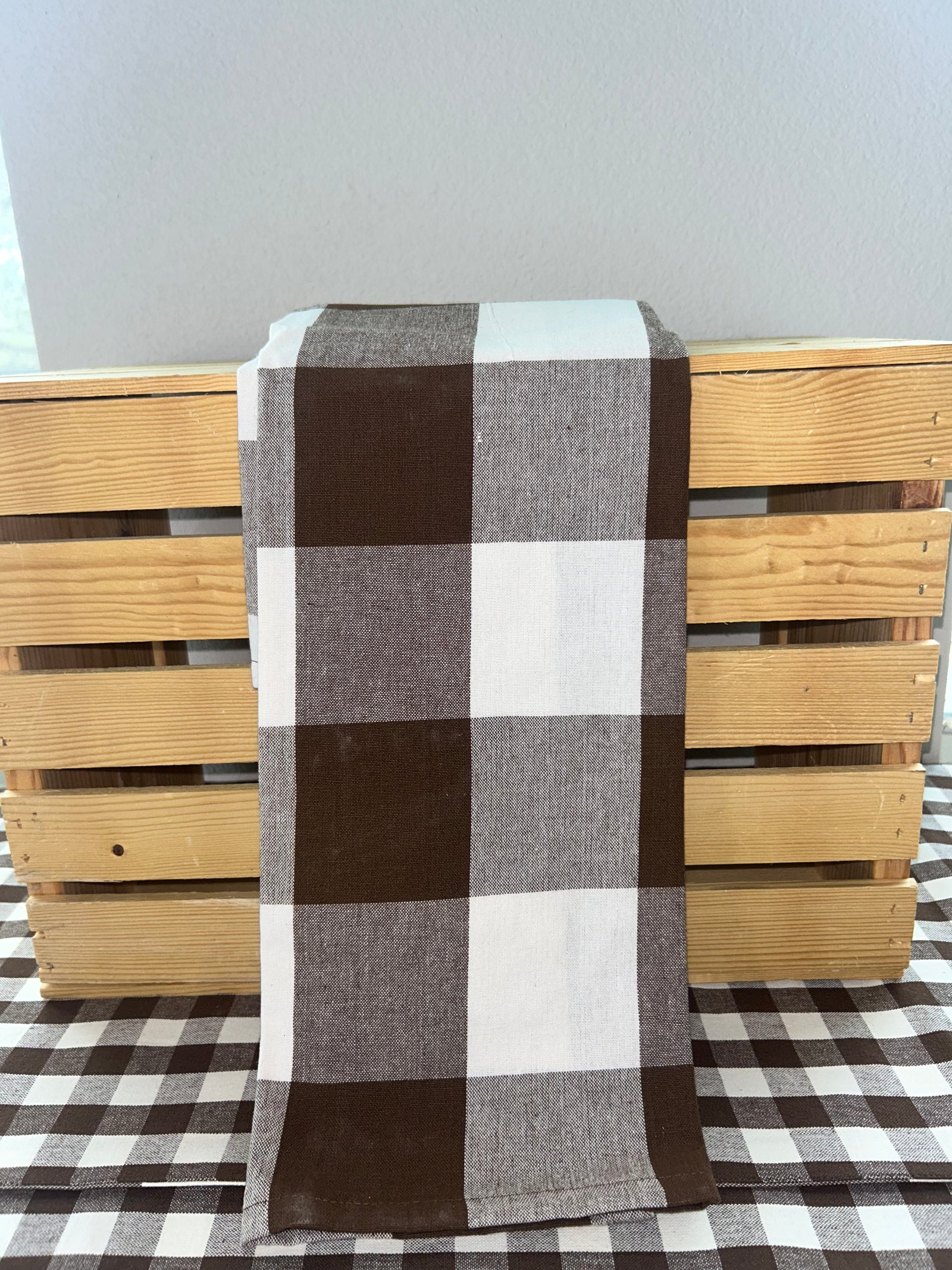 Brown Buffalo Check Kitchen Towel