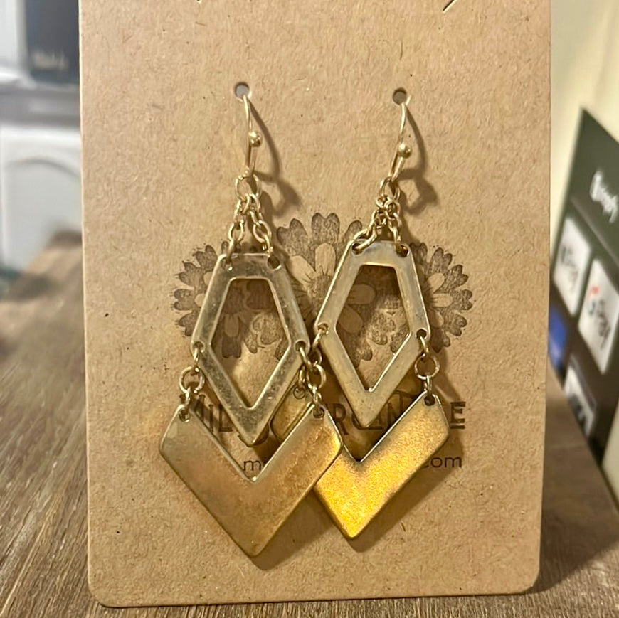 Earrings - Double Chevron