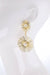 Francesca Gold Starburst Earrings with Pearl Accents