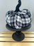 Black/White Thick Stripe Plaid Pumpkins