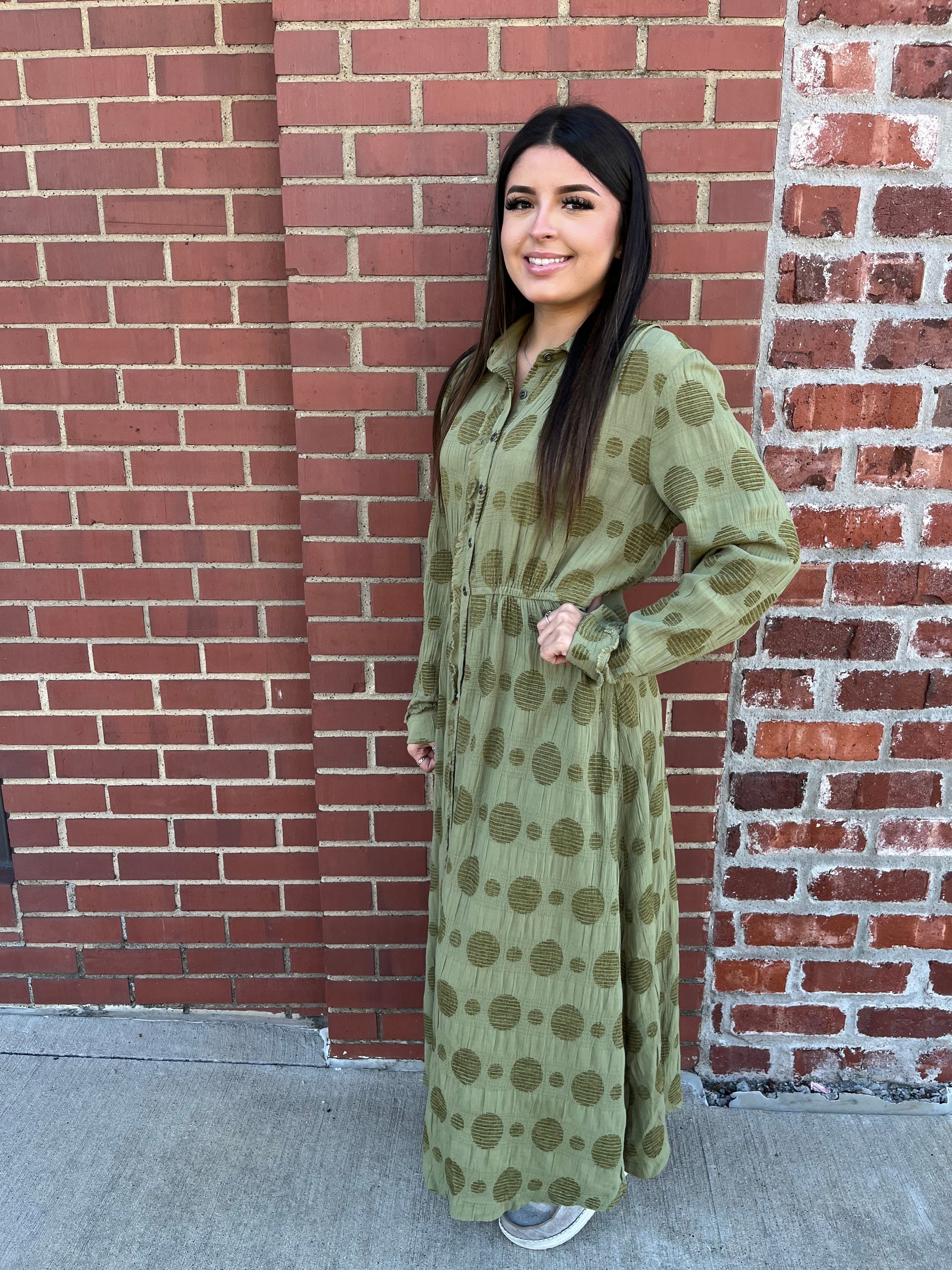 Umgee Olive You Maxi Dress