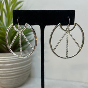 Earrings - Philosophers Circle Silver