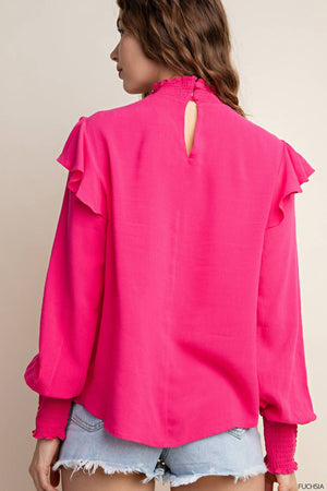 Kori Emmalou Blouse - Fuchsia