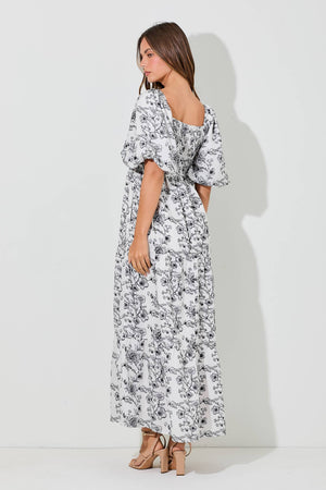 BaeVely Toile Me Around Maxi Dress