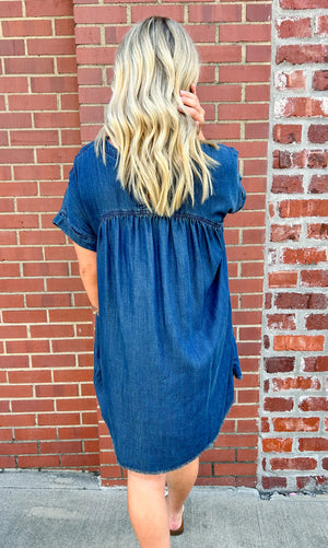 Kori That Special Moment Denim Shirt Dress