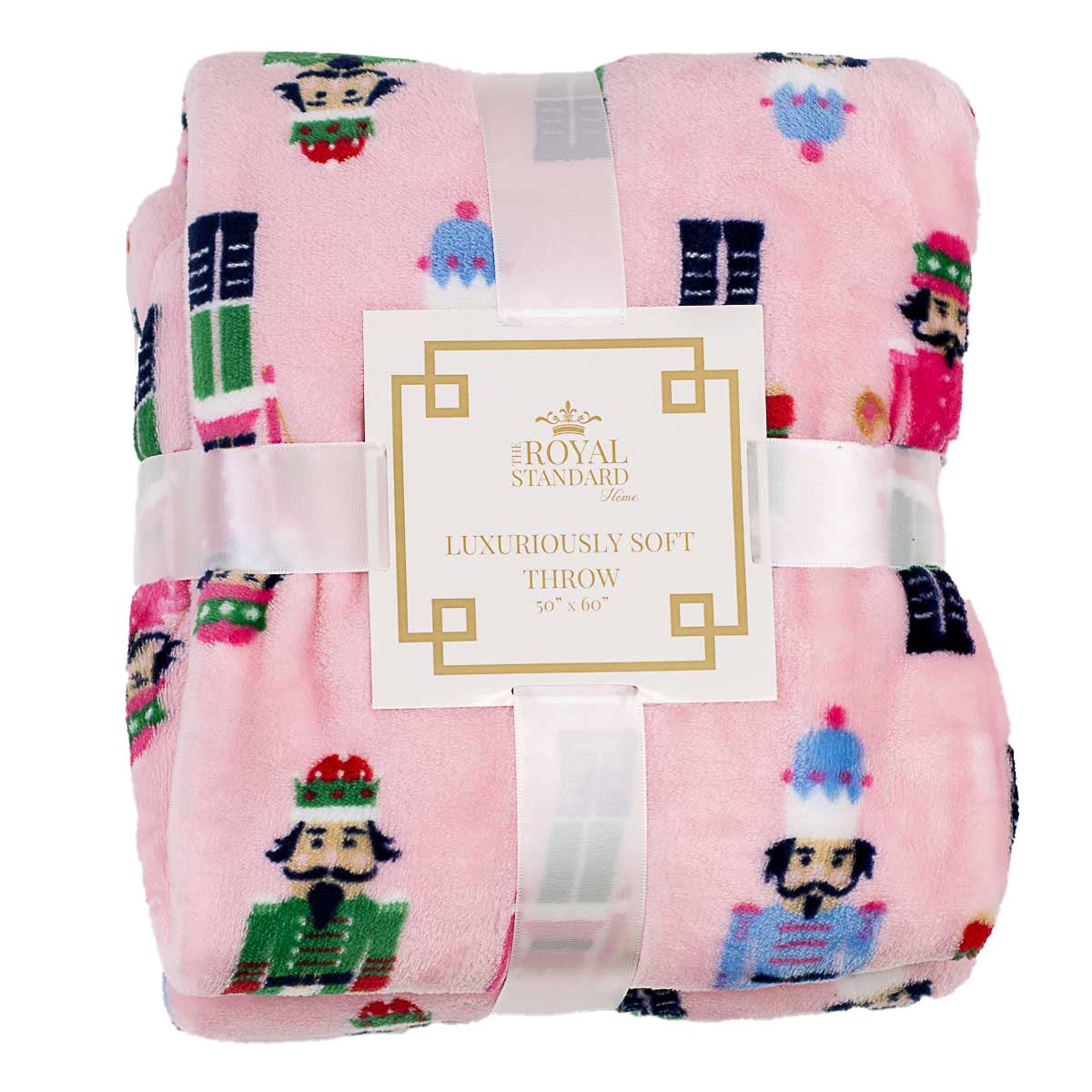 Nutcracker March Throw - Pink/Multi - 50x60