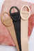 Serengeti Sass Raffia Oval Buckle Belt - Natural