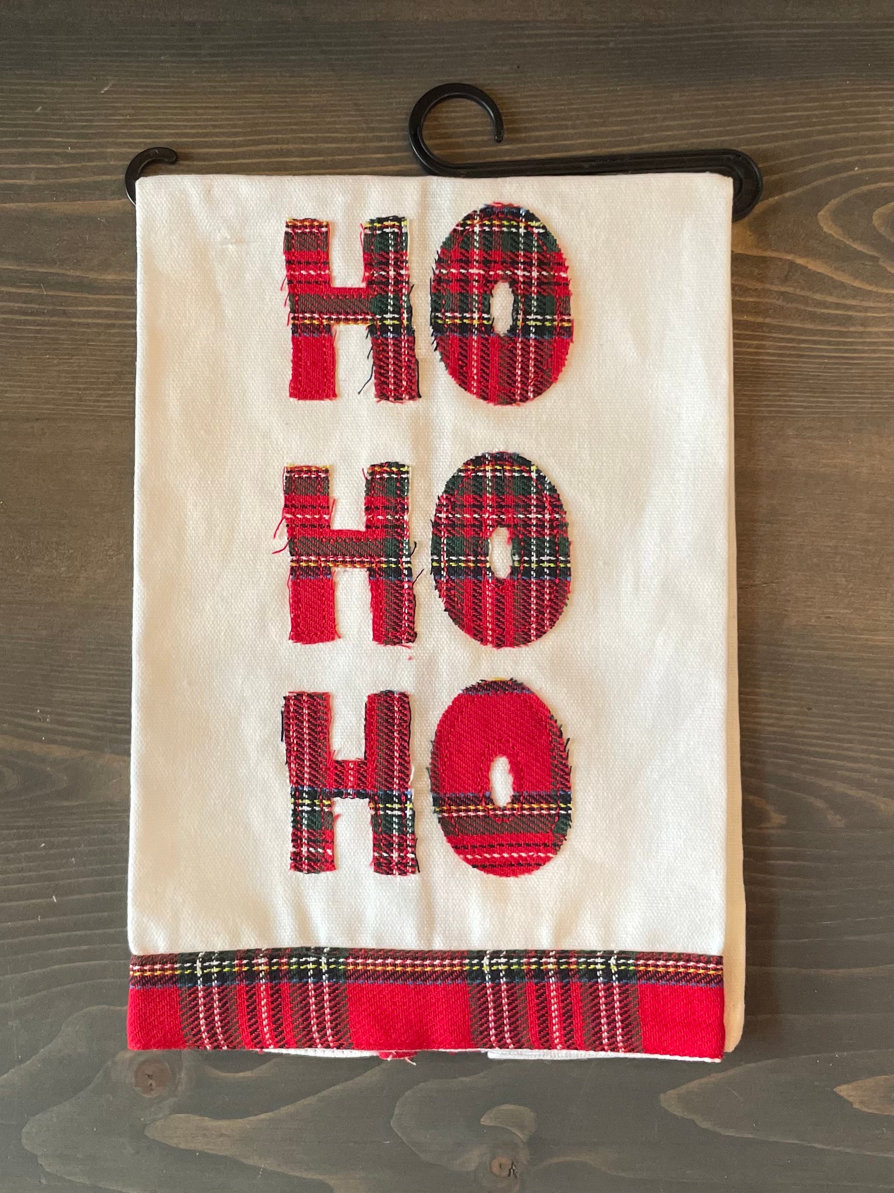 Towel - Folk Art Applique Ho Ho Ho