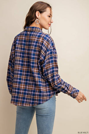 Kori Thunder Mountain Flannel Shirt - Blue