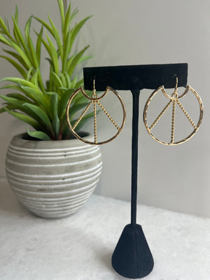 Earrings - Philosophers Circle Gold