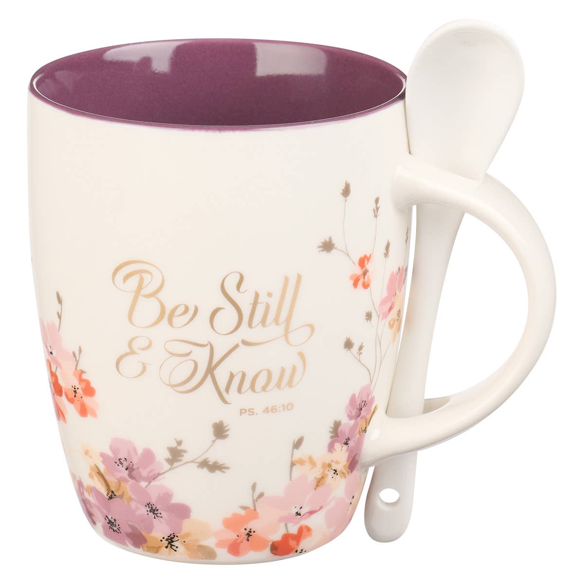 Mug - Be Still & Know Ps. 46:10 w/ Spoon