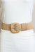 Kungaloosh Stretchable Raffia Belt - Tan