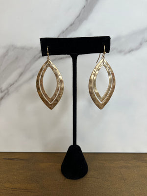 Earrings - Double Trouble Gold