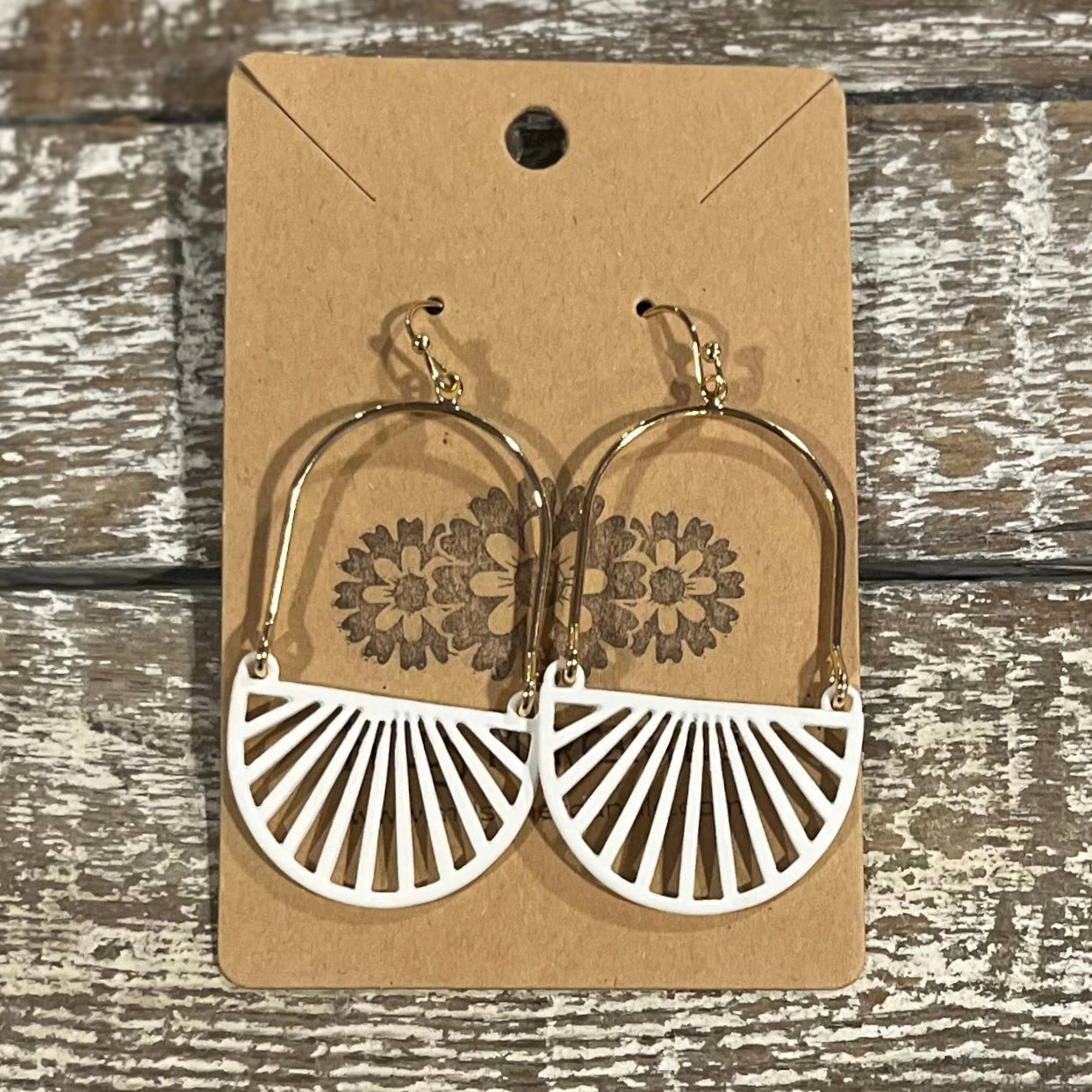 Earrings - Picket Perfect White