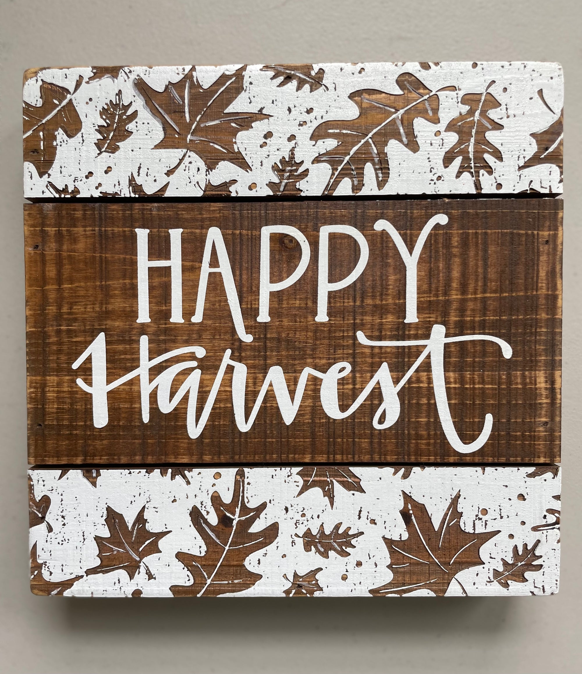 Happy Harvest Box Sign