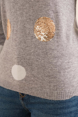 Cozy Co. Polka Dots & Moonbeams Sweater