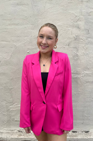 Blu Pepper Sarah Classic Blazer - Fuchsia