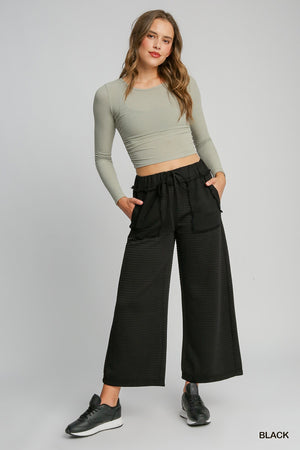 Umgee Grocery Run Casual Pants - Black