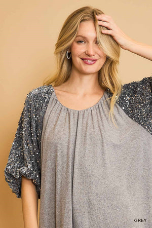 Umgee Magic in the Air Blouse - Silver