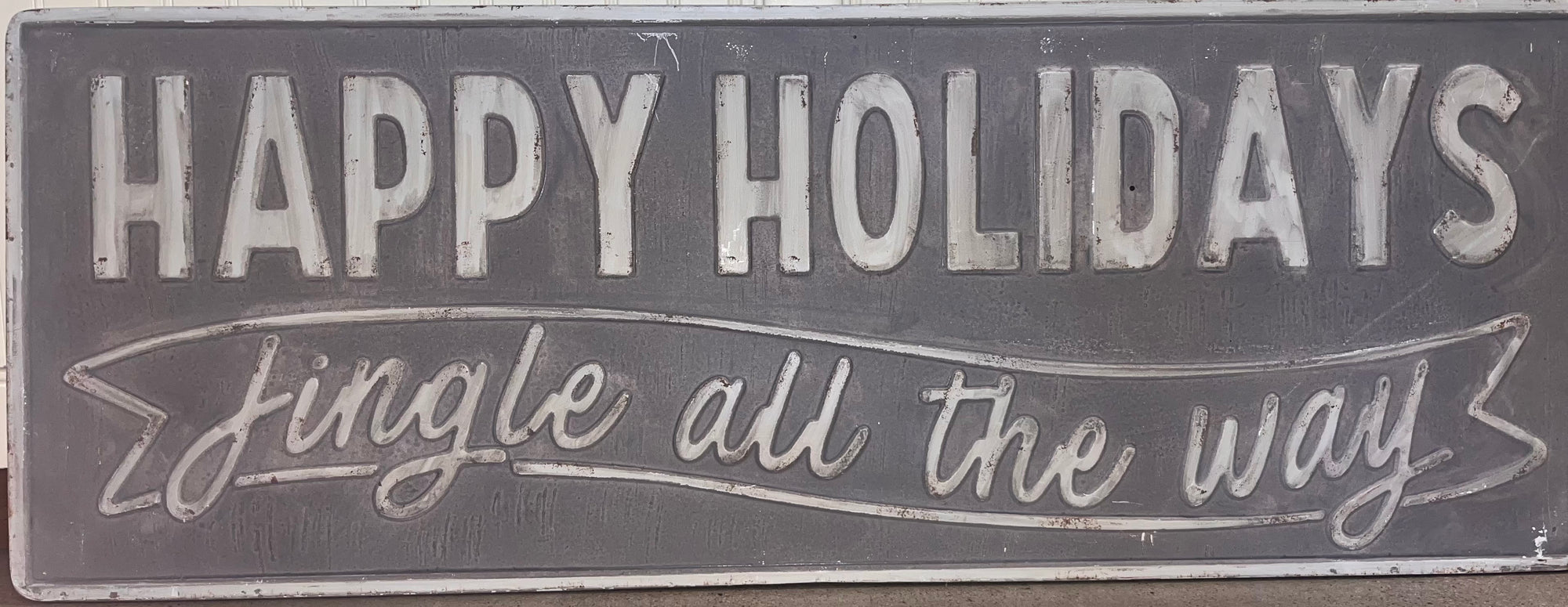 Metal Sign - Happy Holidays