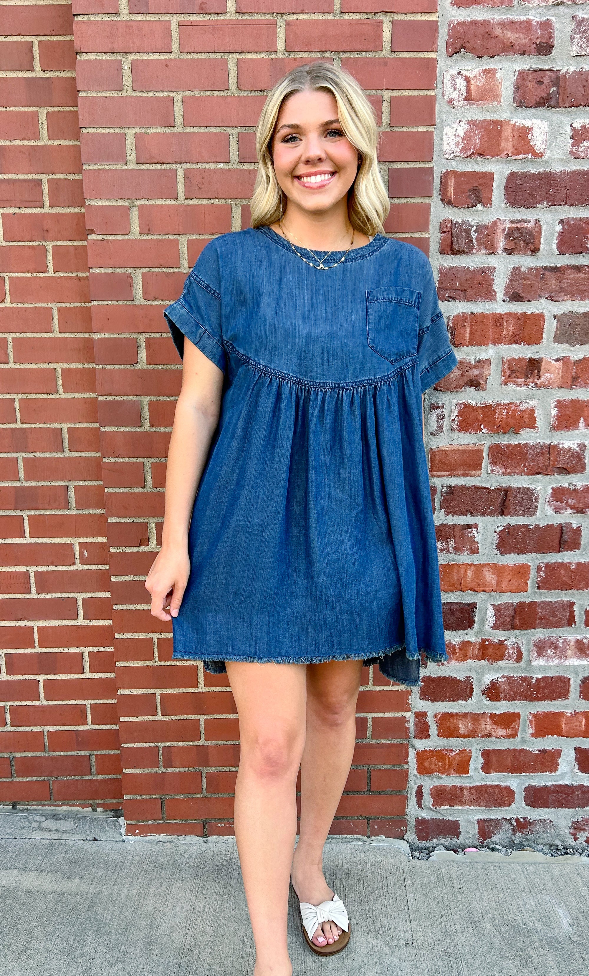 Kori That Special Moment Denim Shirt Dress