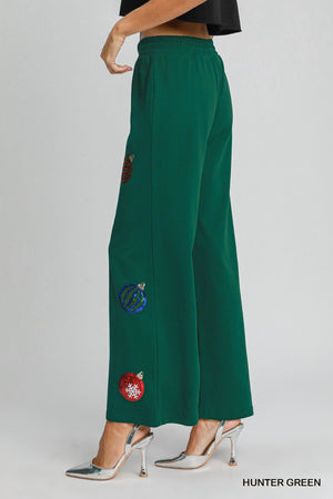 Umgee Christmas Ornaments Sweatpants