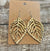 Earrings - Gold Metal Leaf