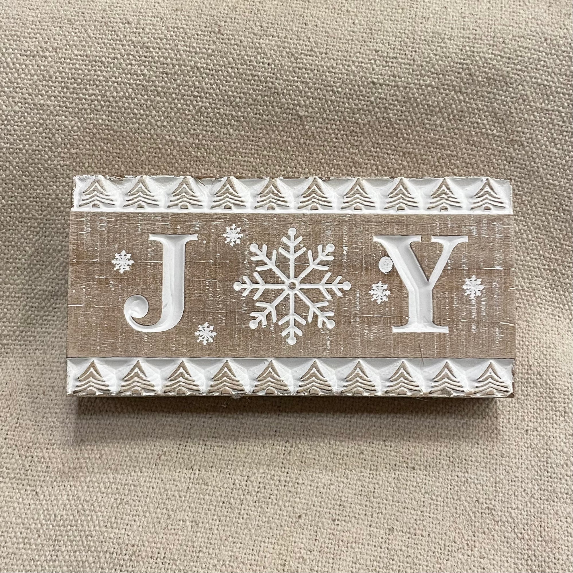 Box Sign - Snowy Joy