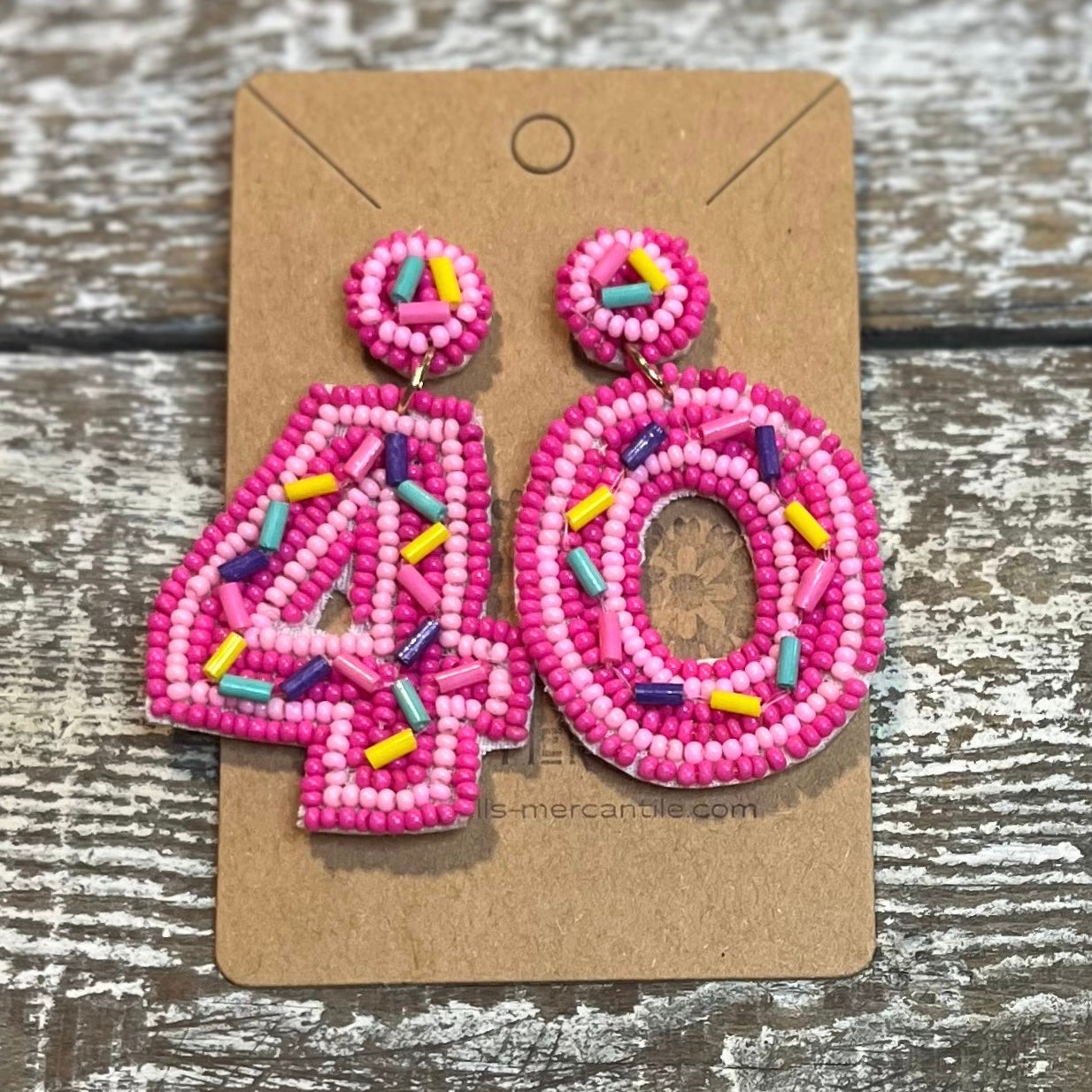 Earrings - 40th Birthday