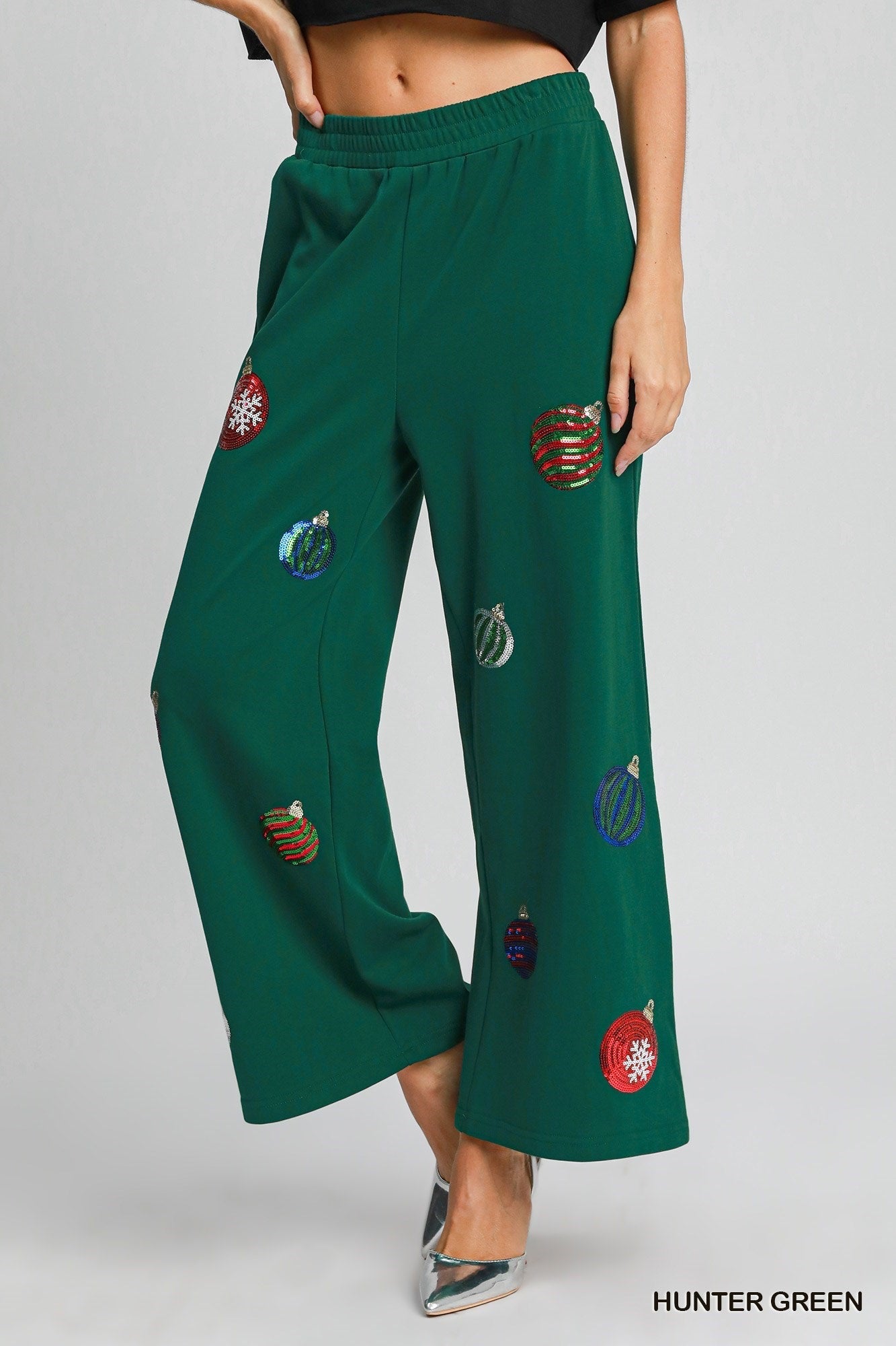 Umgee Christmas Ornaments Sweatpants