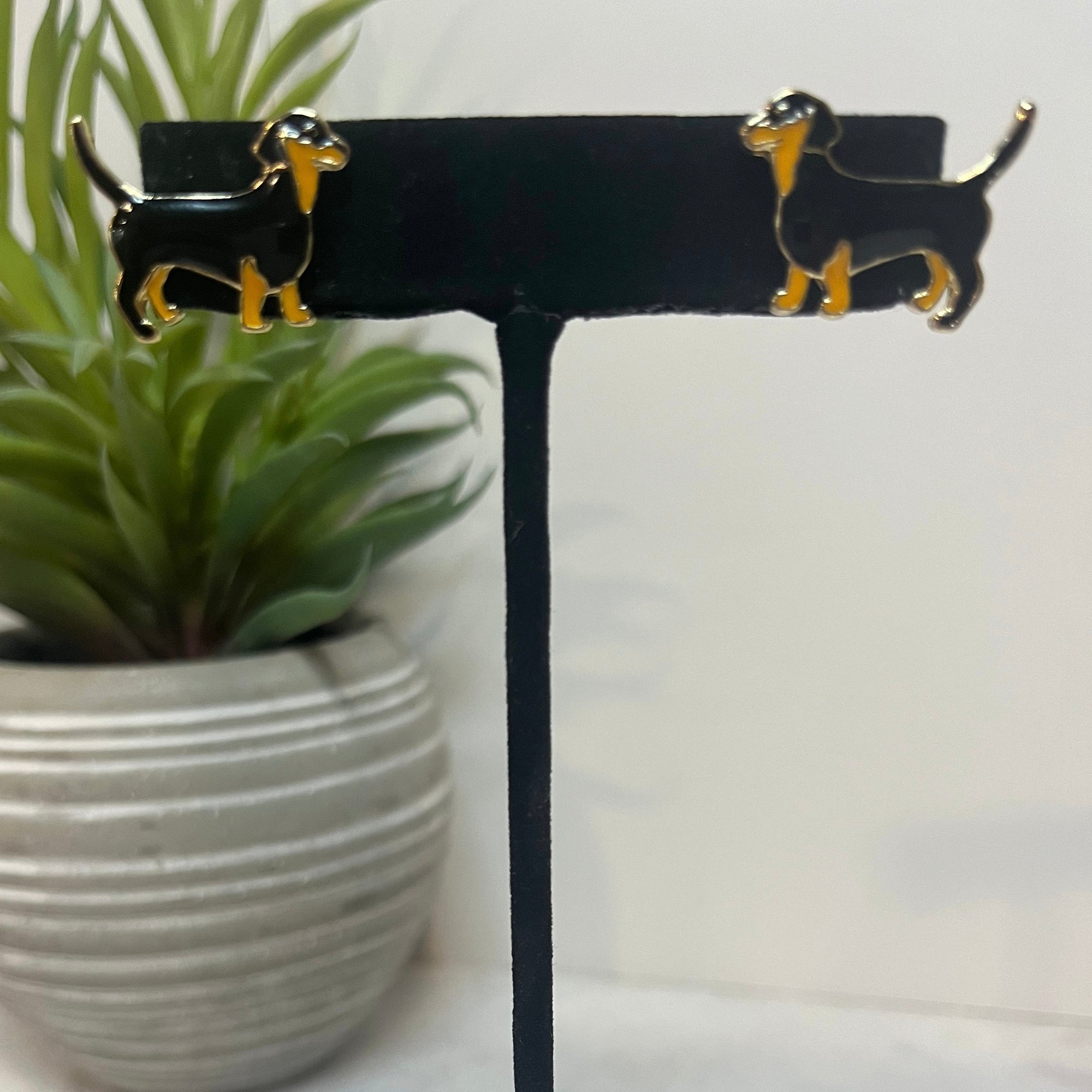 Earrings - Dachshund Studs