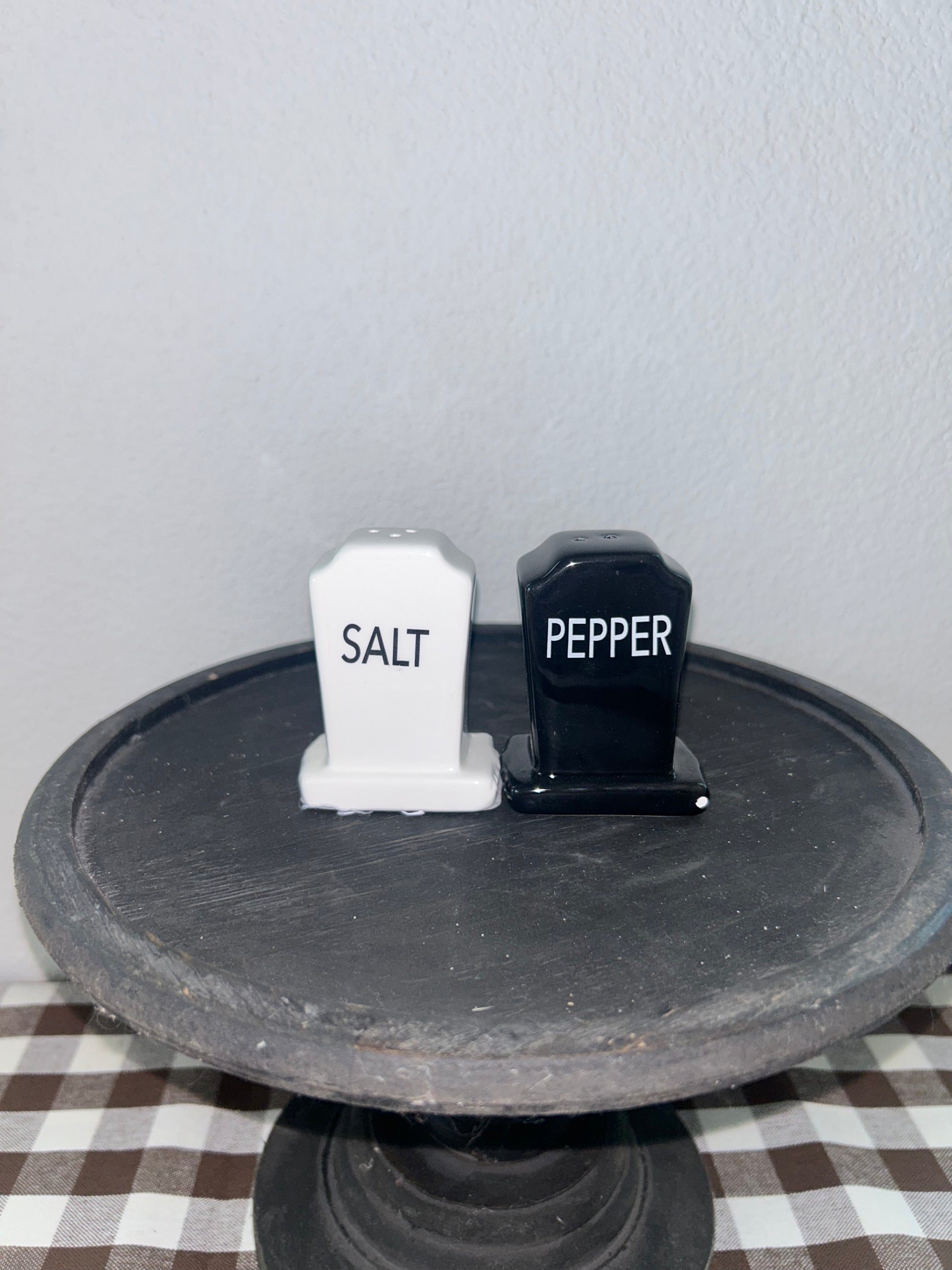 Tombstone Salt & Pepper Shakers