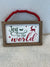 Hanging Sign - Beaded Joy to the World