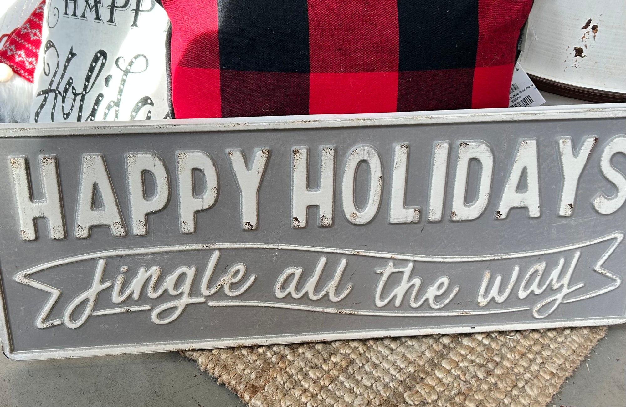 Metal Sign - Happy Holidays Small