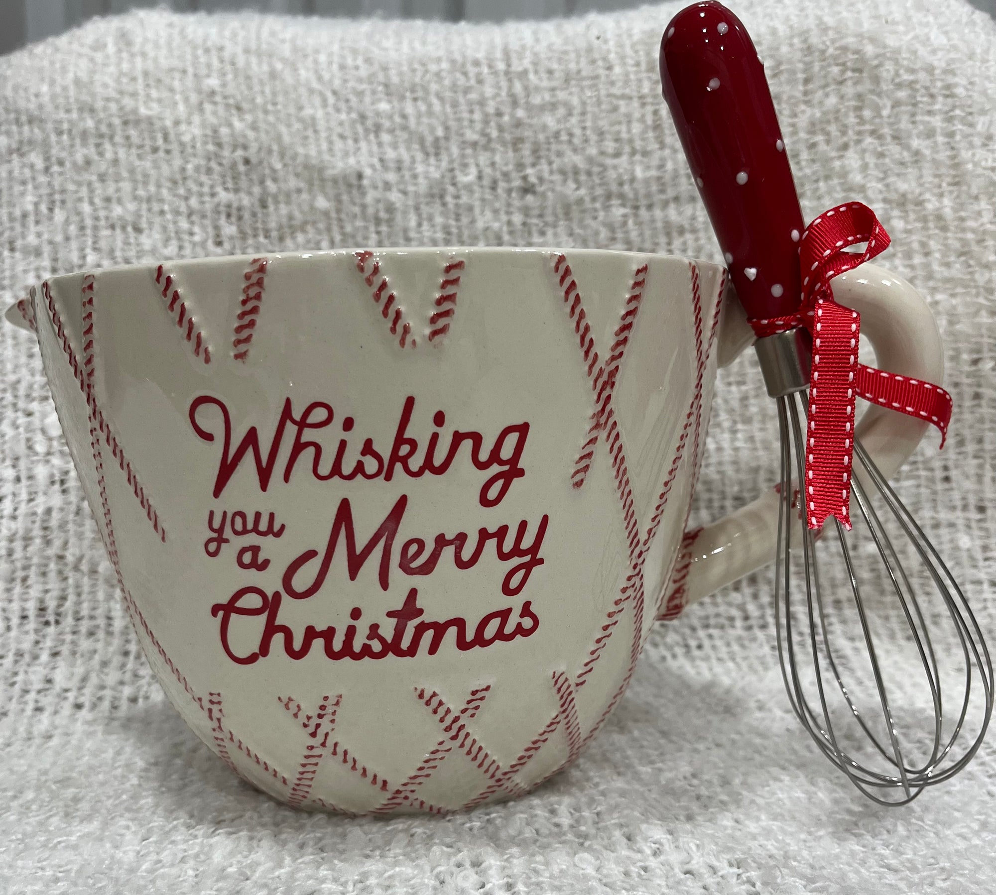 Dish - Whisking You a Merry Christmas Bowl w/Whisk