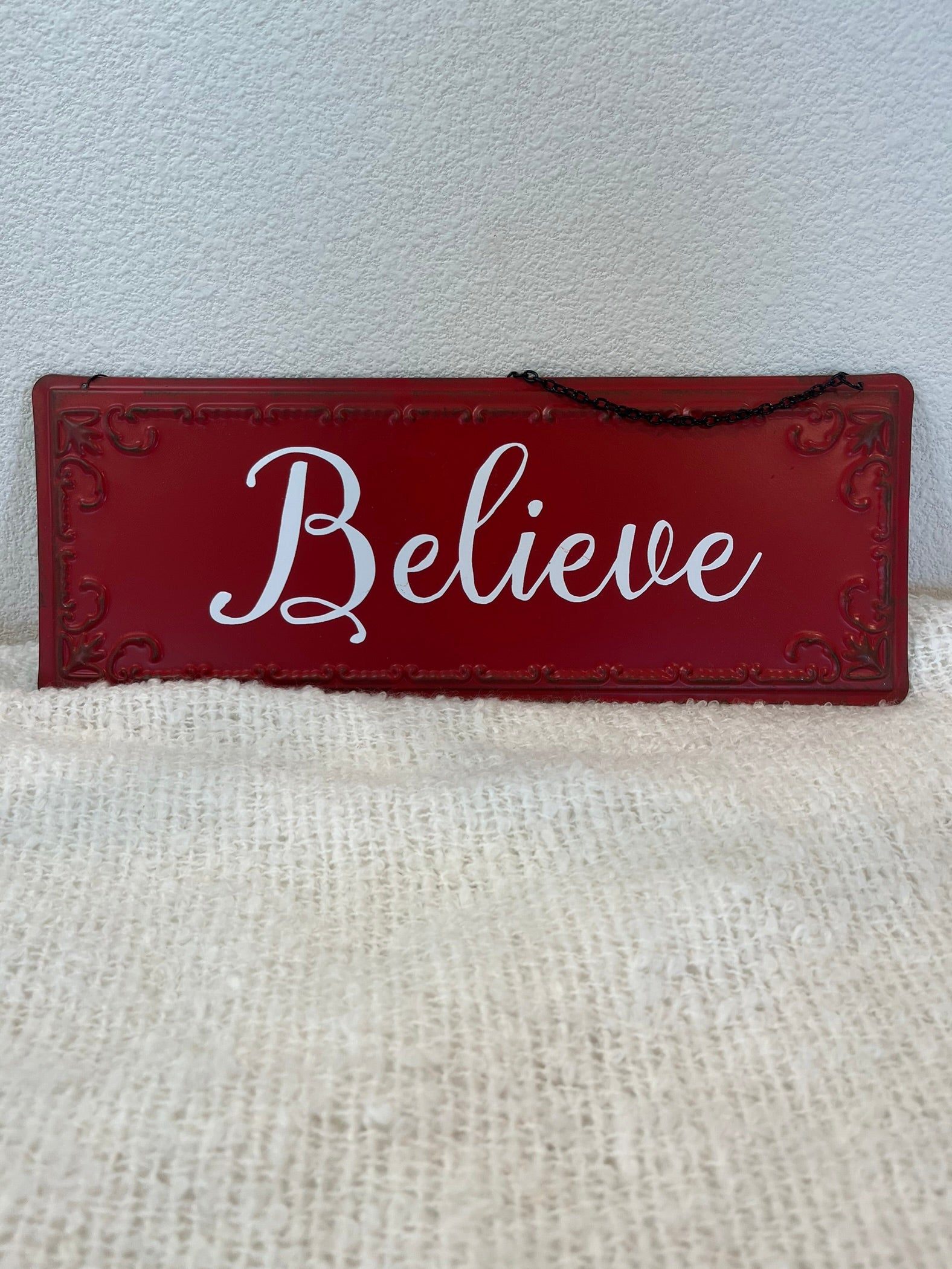 Hanging Sign - Believe