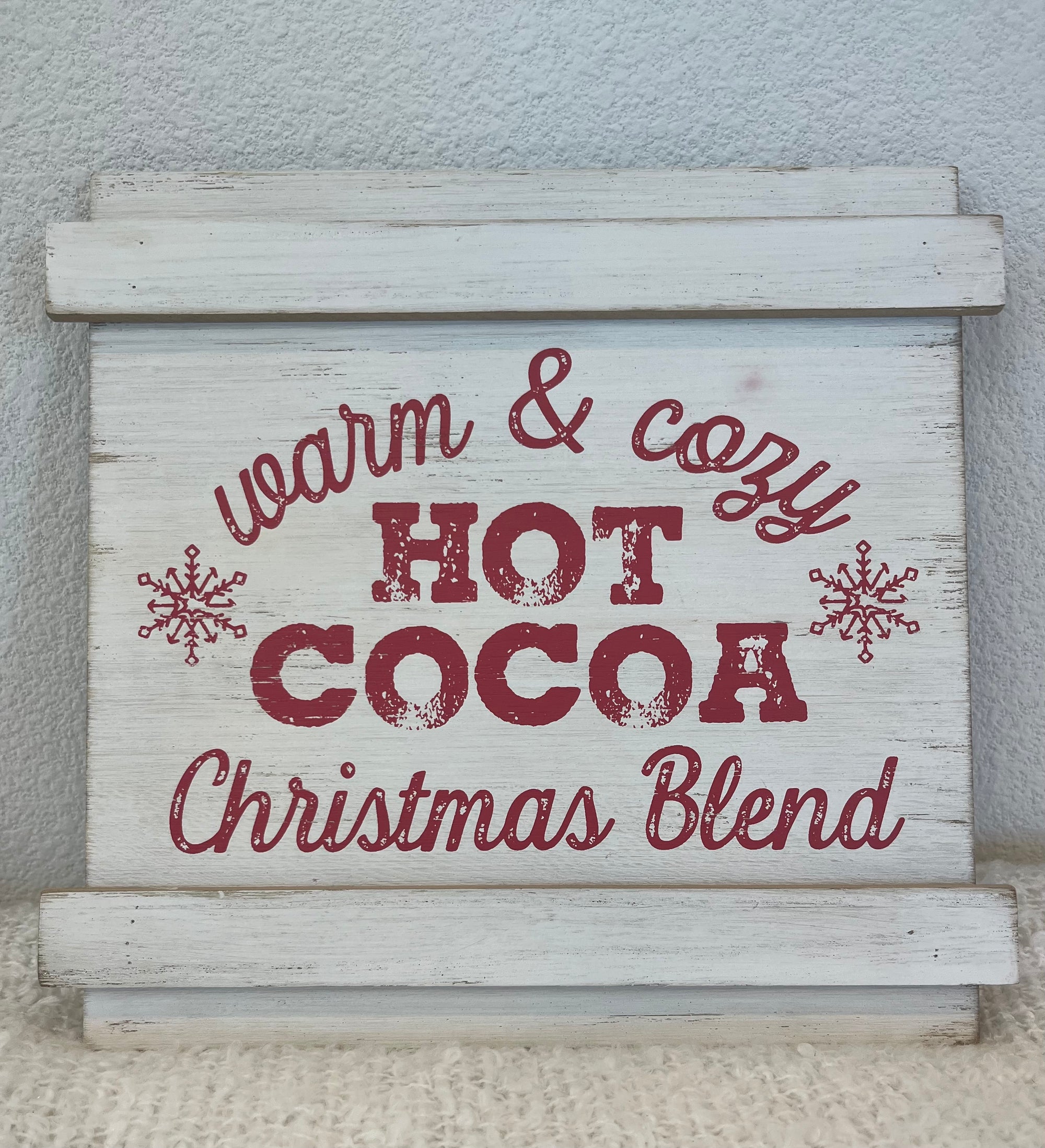 Wooden Sign - Hot Cocoa Christmas Blend