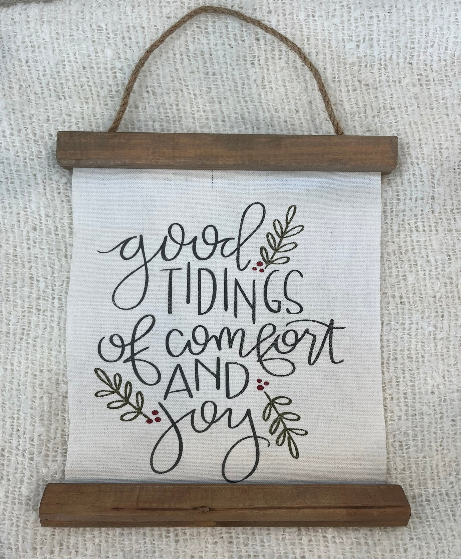 Wall Decor - Good Tidings Scroll