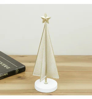 Holiday Tree - Gold Wave 13.4"