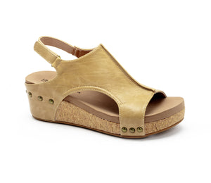 CORKYS Volta II Low Wedge - Taupe Smooth