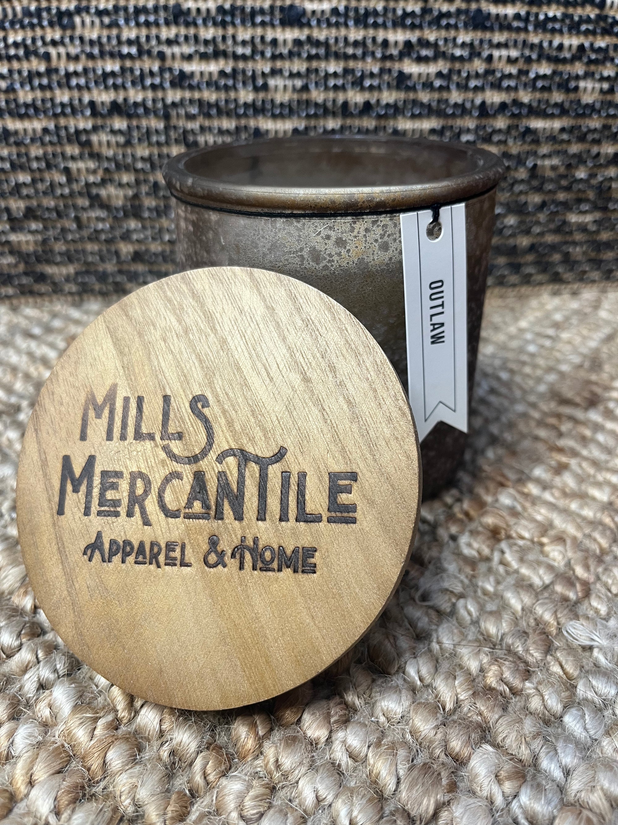 Mills Mercantile Candle - Outlaw Scent
