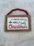 Hanging Sign - Beaded Holly Jolly