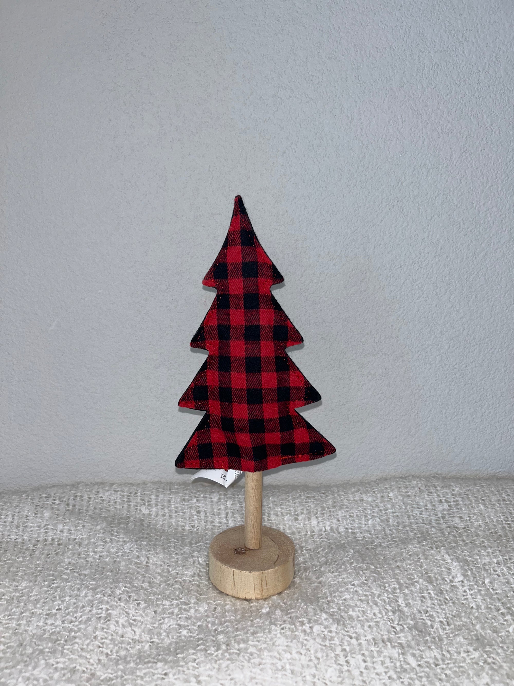 Holiday Tree - Black & Red Plaid