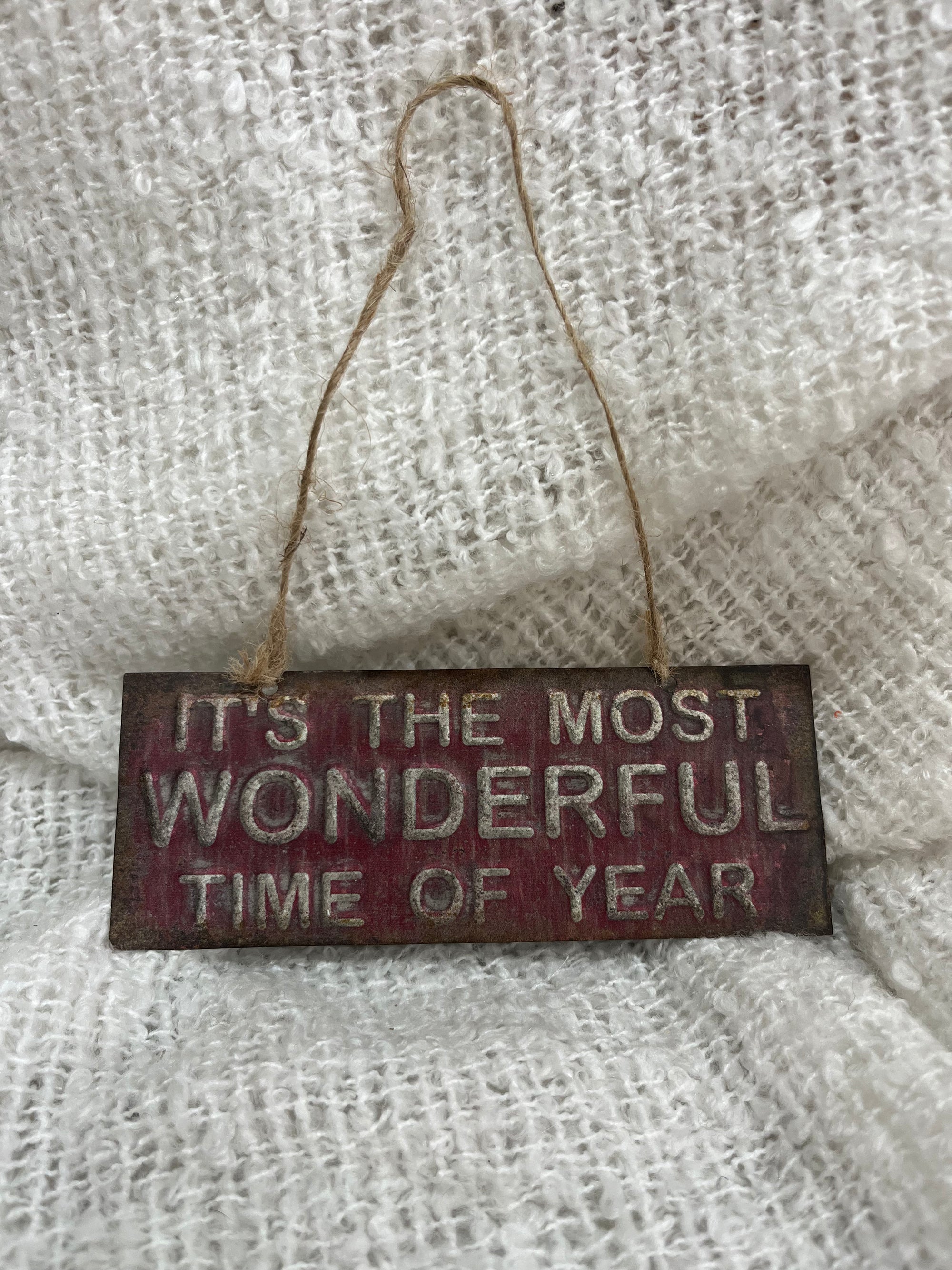 Hanging Sign - Rustic Wonderful Time of The Year