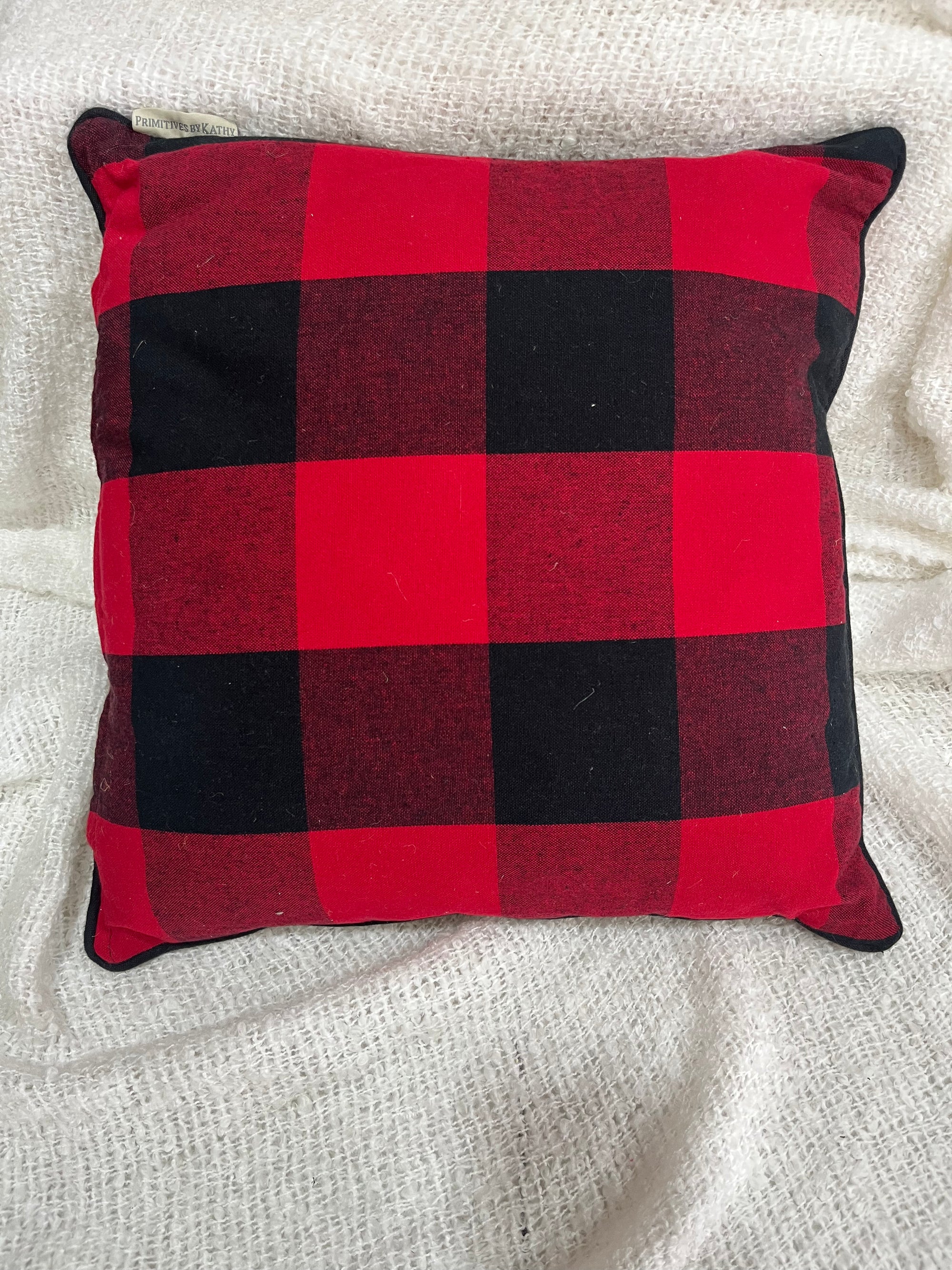 Pillow - Red & Black Plaid