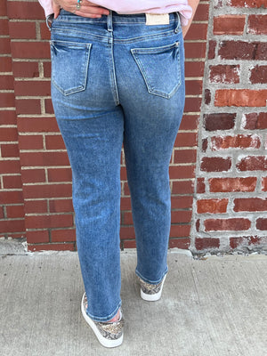 Special A Owen High Rise Straight Leg Mom Jeans