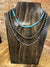 Necklace - Navajo Pearl & Turquoise Three Layer