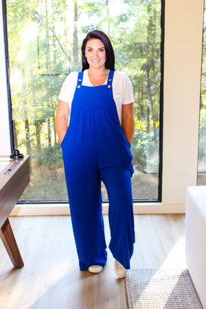 ODDI What Would You Say Jumpsuit - Royal Blue